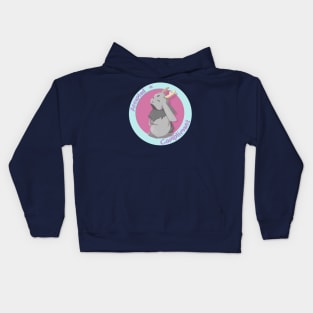 Accepted a Compliment (Pink and Blue) Kids Hoodie